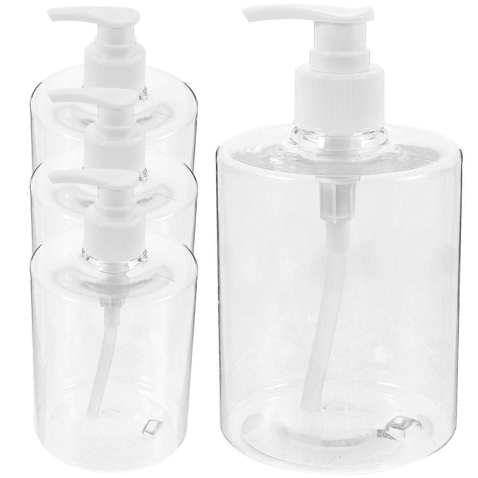 Refillable Lotion Dispenser Pump Bottles for Storage 8Pcs Clear