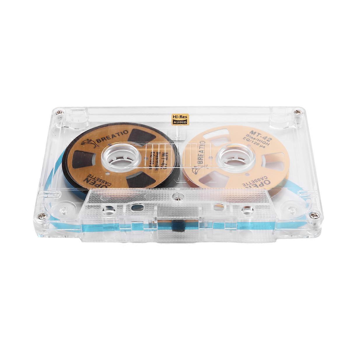 50-Minute Blank Cassette Tape Retro Audio Reel to Reel Double-Sided Metal Reel Type I