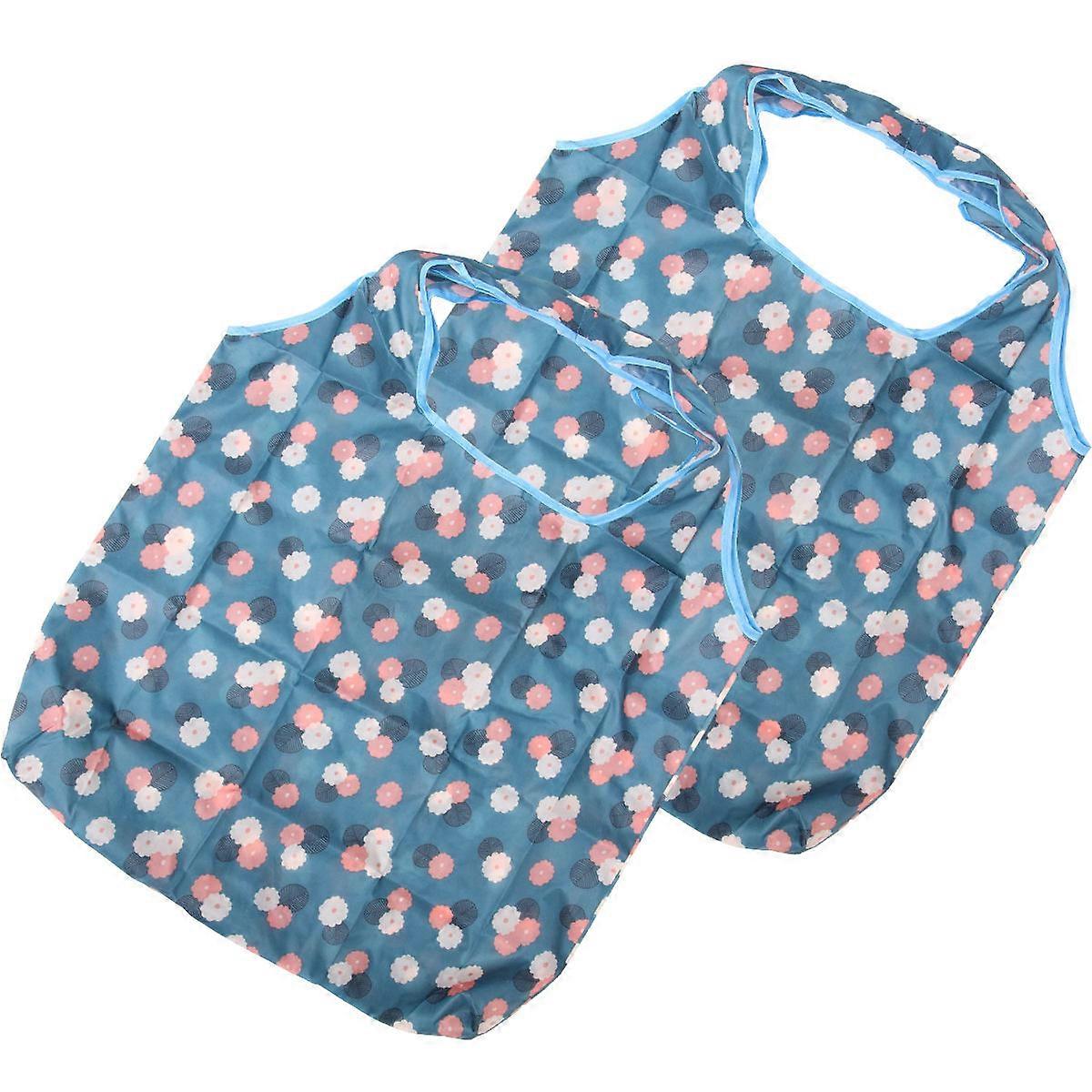 Foldable Bag Daisy Pattern Portable Bag with 8Pcs for Storage