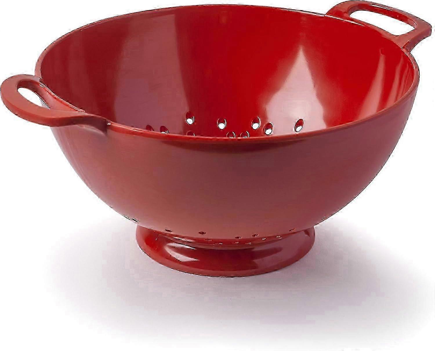 Red AURA Colander/Strainer: Essential Kitchen Utensils for Easy Draining