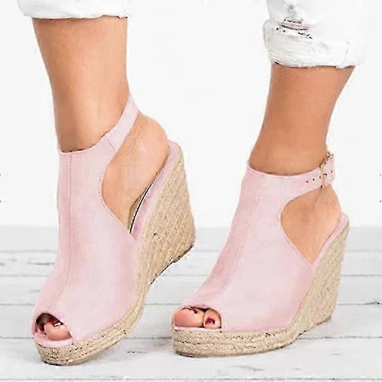 Bebetter Chunky Sandals Wedge - Womens Thick Sole Block Flatforms Shoes for Summer  Size