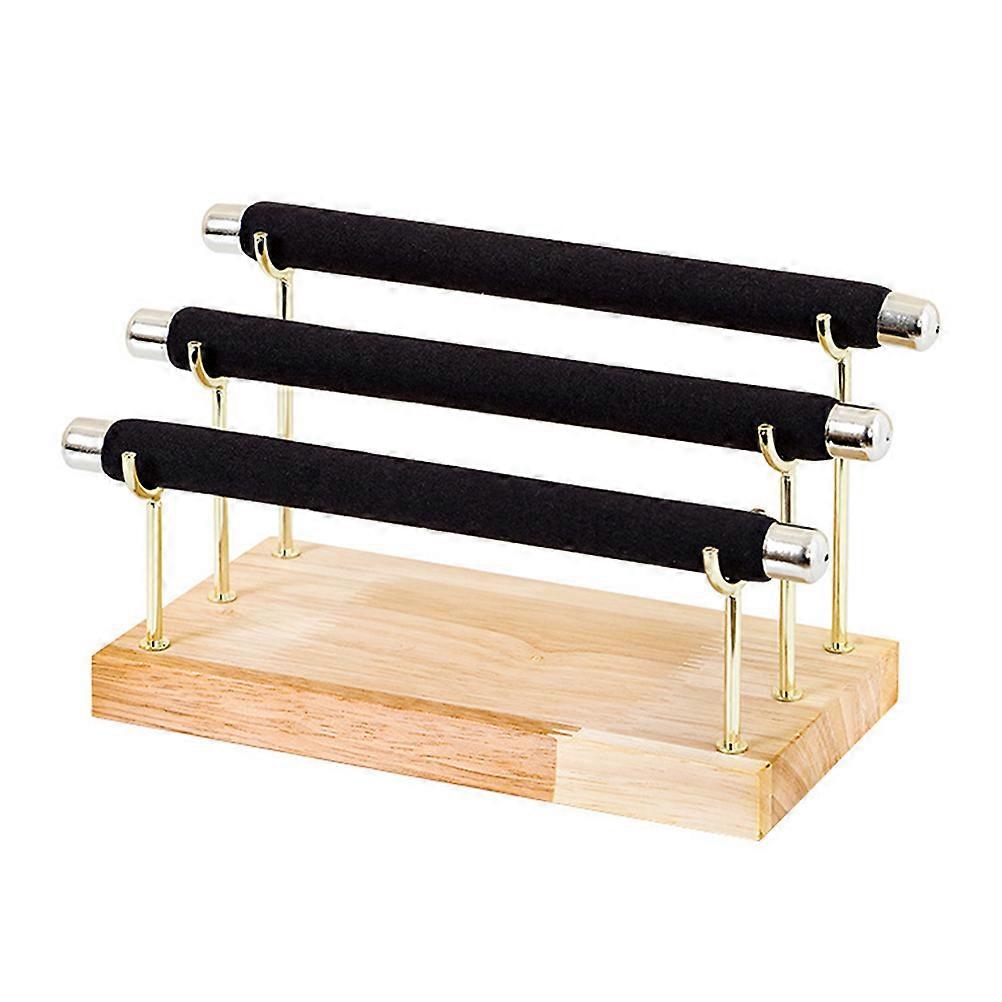 Ring Organizer Wooden Ring Holder for Storage 3Pcs -Tier Display Rack