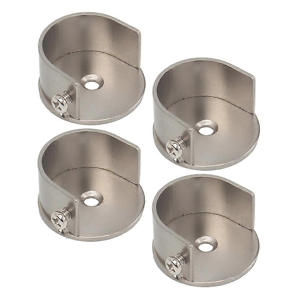 Curtain Rod Socket Silver 12Pcs Curtain Rod Brackets for Wall Mount
