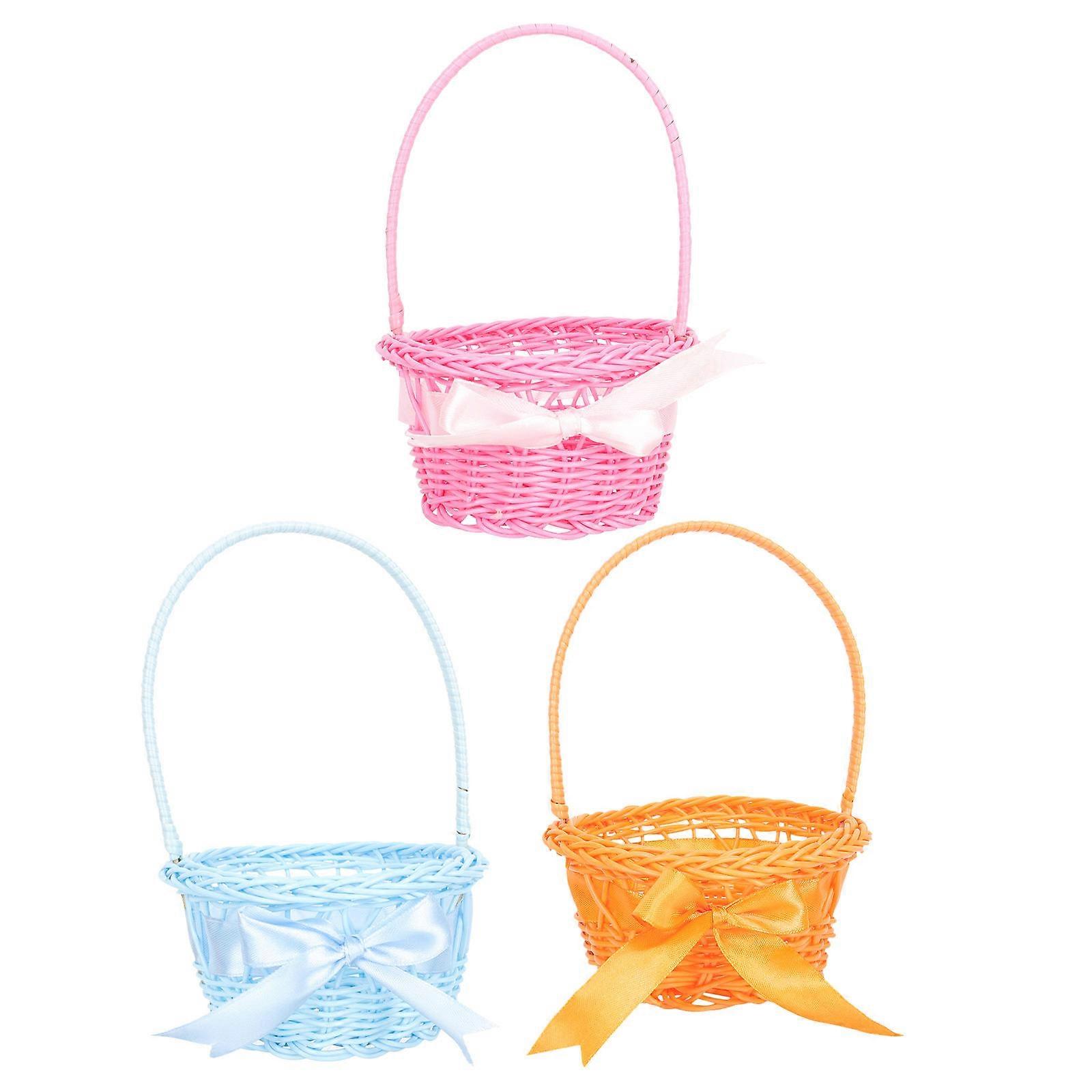 Easter Egg Holding Basket Handheld Basket for Storage 6Pcs