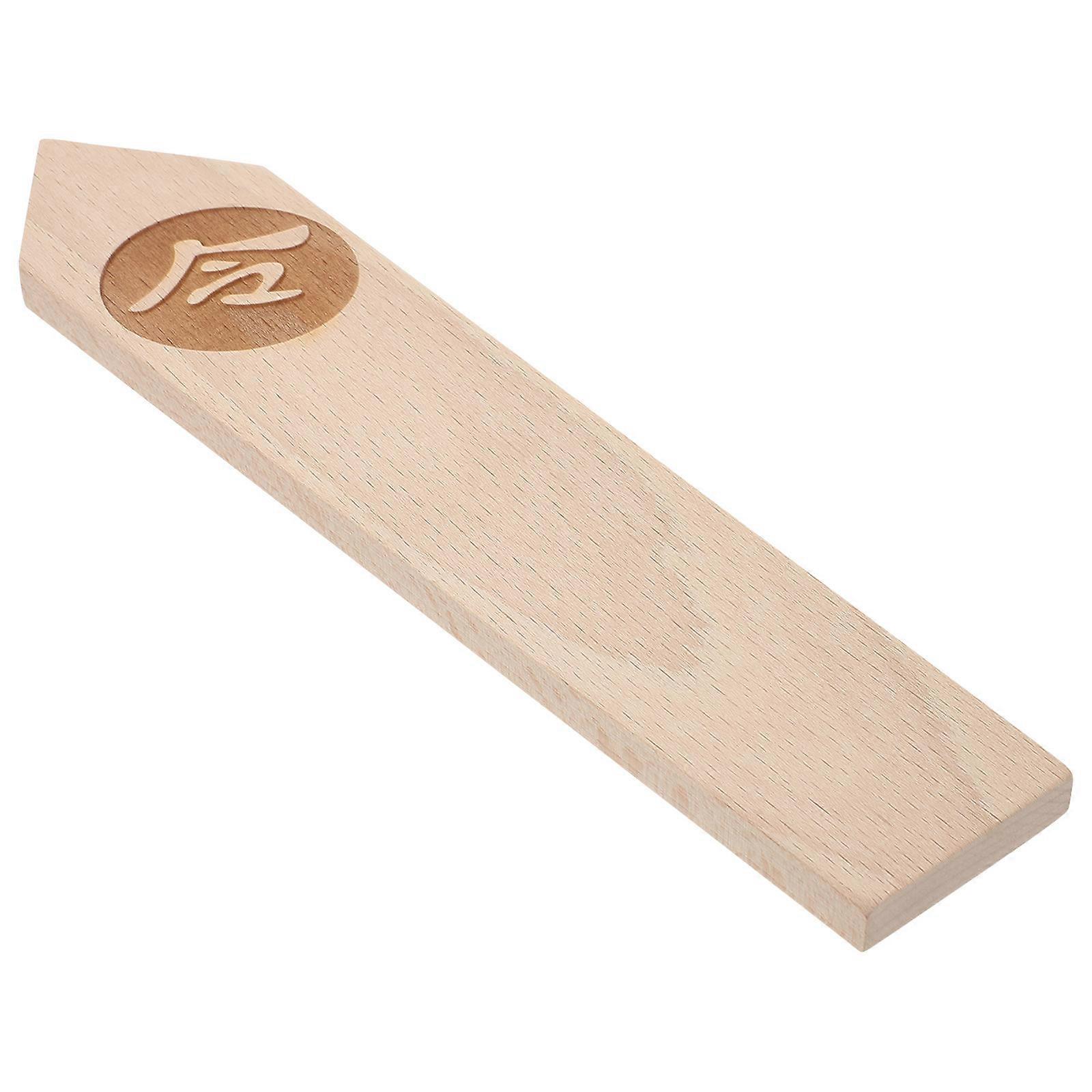 Decorative Wooden Token 4Pcs Rectangular Model for Special Occasion Decorations in Khaki Finishing Design