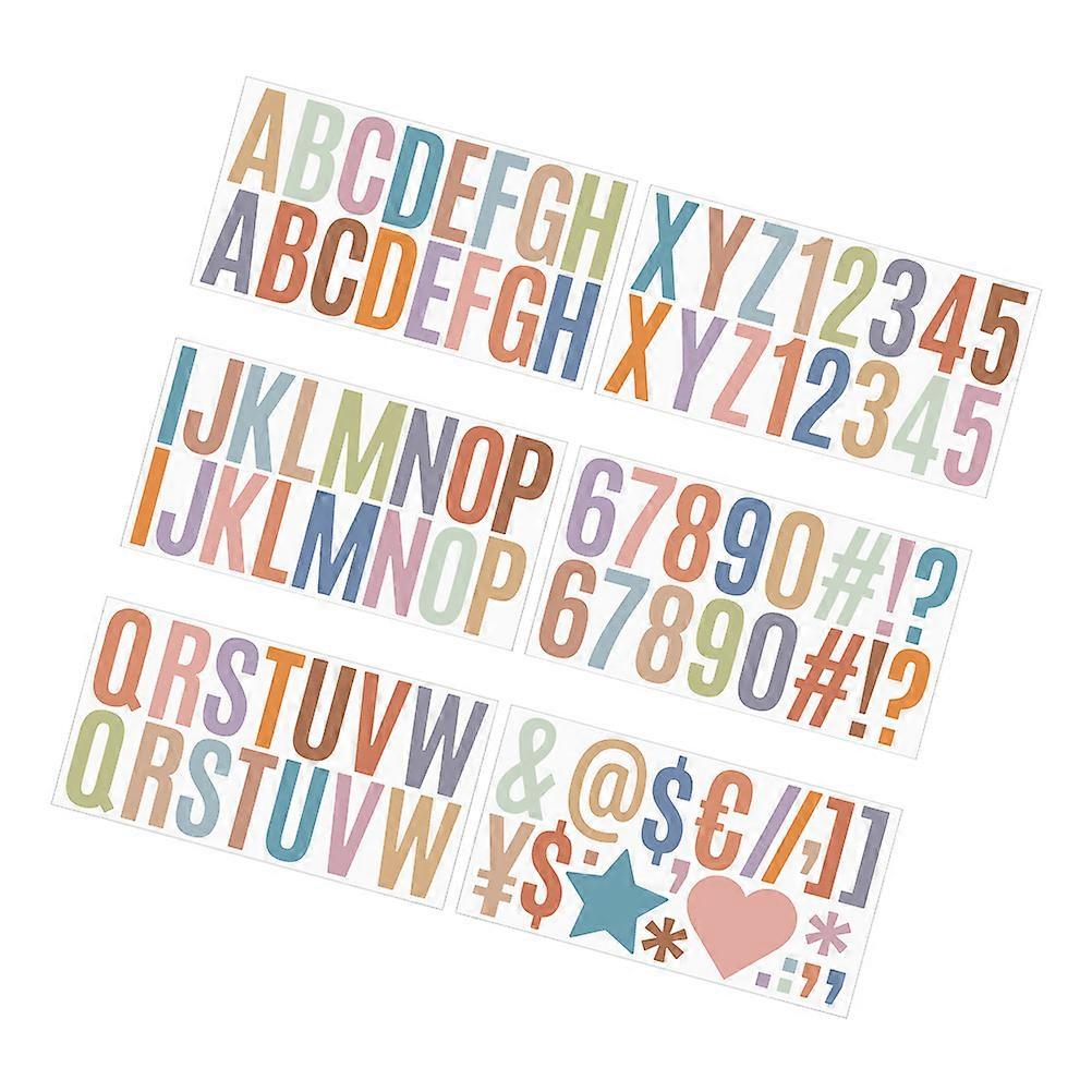 Adhesive Letters Stickers Alphabet Stickers for DIY Use 18 Sheets