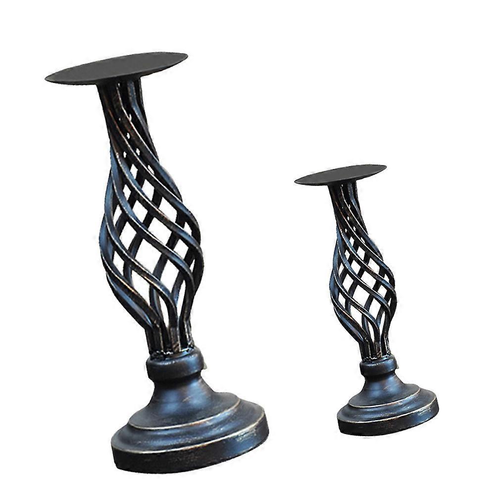 Dining Table Adornment Retro Candleholder for Decoration 4Pcs