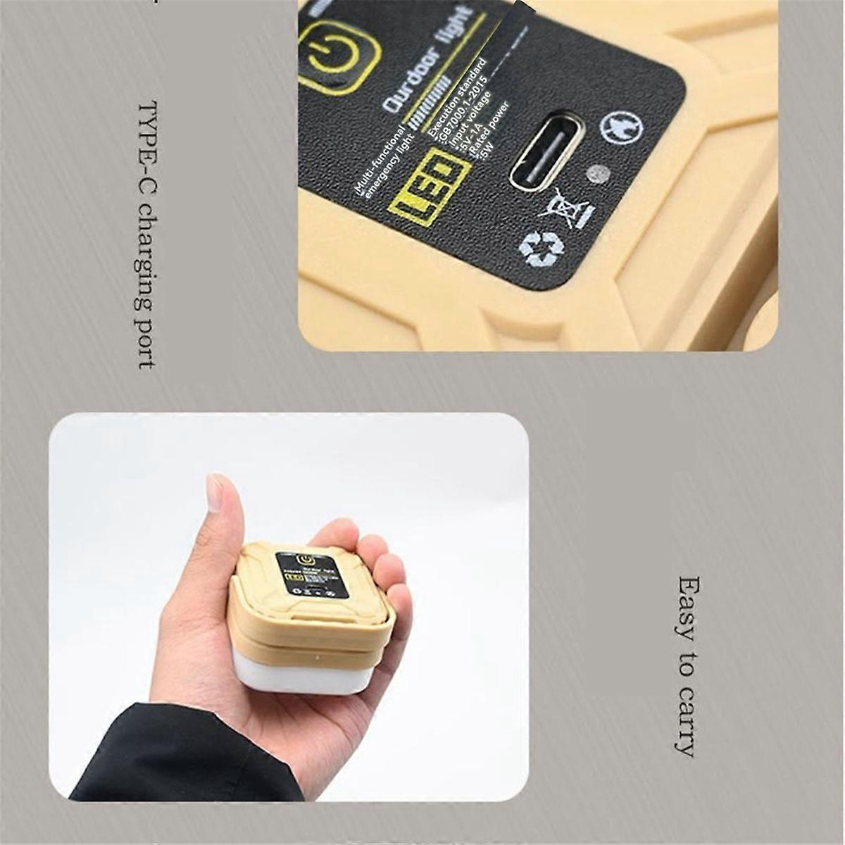 Outdoor LED Solar Lamp Light Rechargeable Portable Lanterns