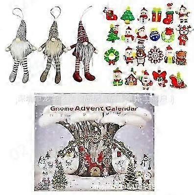 2025 New Arrival Christmas Gnome Advent Calendar Gnome Plush Doll Toy Blind Box