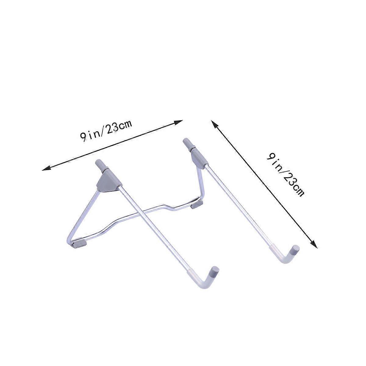 Folding Laptop Holder for Desktop Computers and Tablets Grey 23x14cm Elevate Laptop 1Set