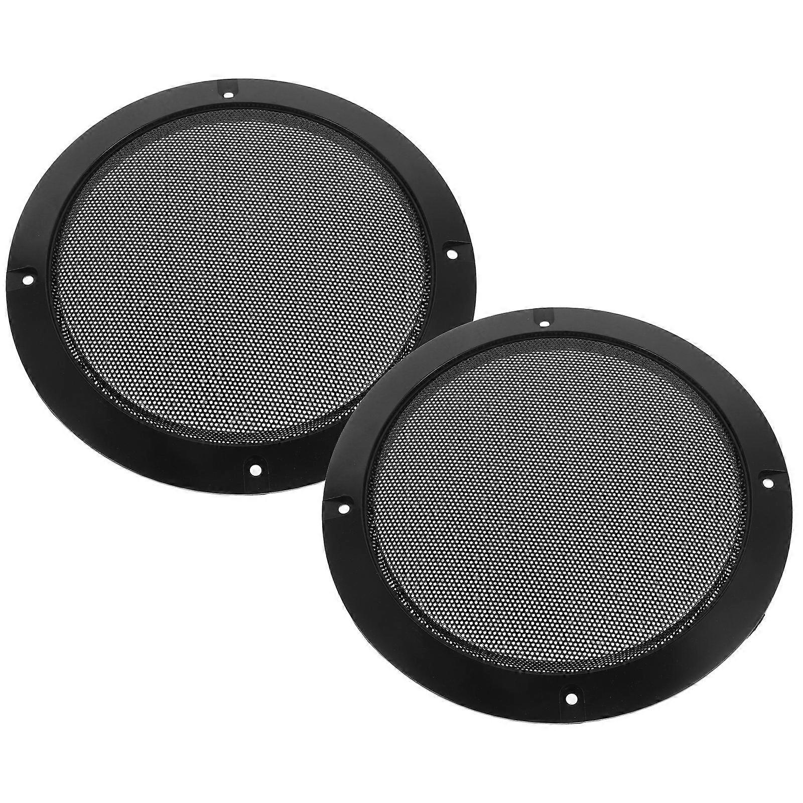 6Pcs Car Speaker for Audio Protection Black Mesh Cover
