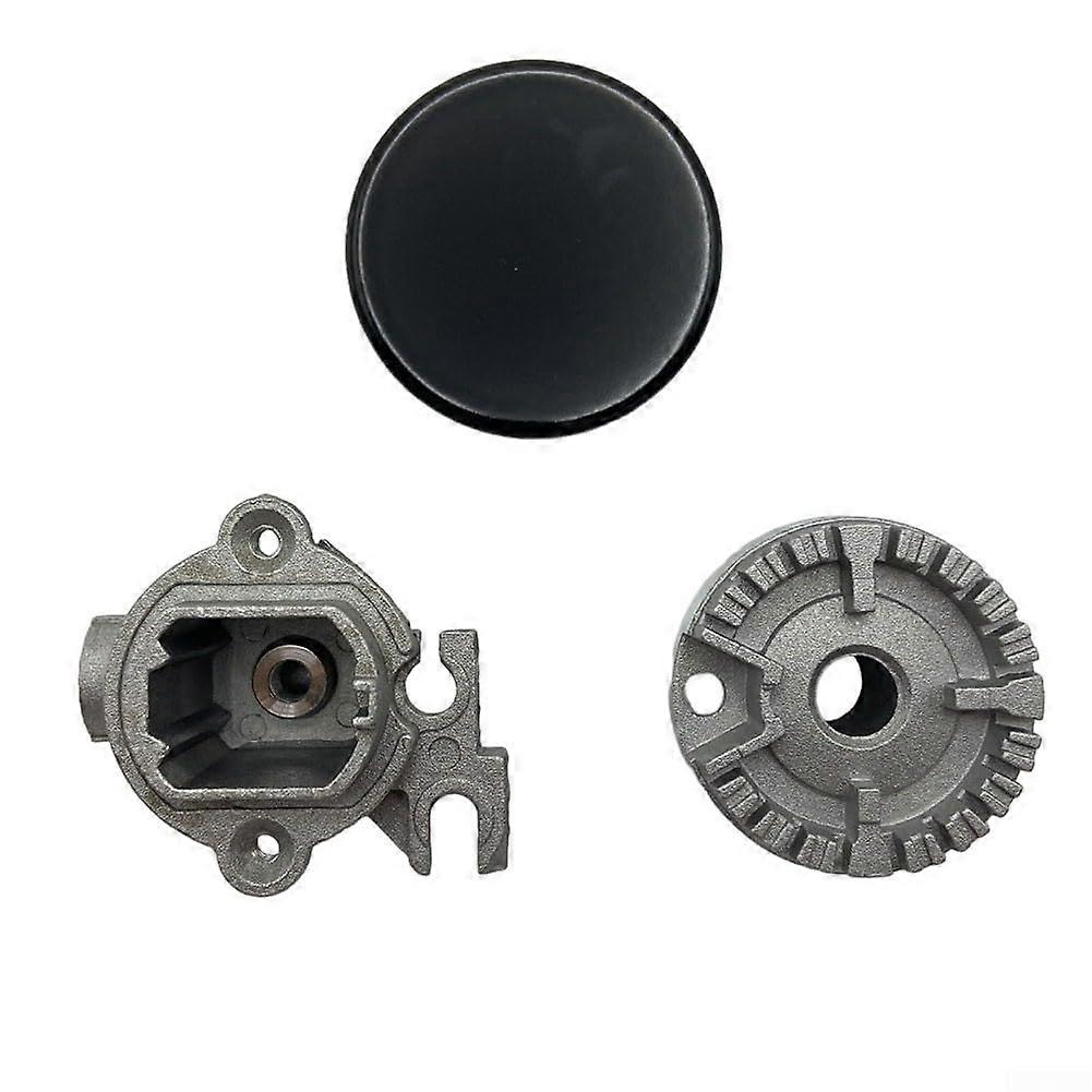 Cookware Cover Set, Flat 55 Gas Stove Lid Kit, Burner Crown Flame Covers for Oven Ranges, Compatible with Gas Hobs