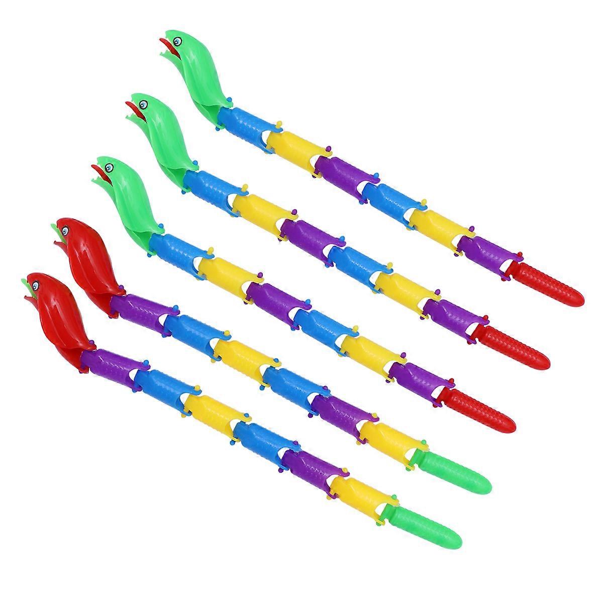 Funny Kids Educational Toy 5Pcs Realistic Snake Figures Ideal For April Fool's Day Pranks And Parties