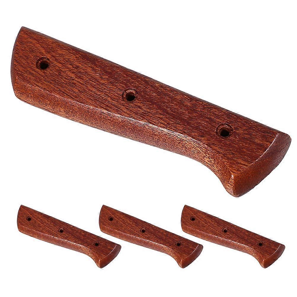 Comfortable Grip Cutter Handle Wood Replacement for Kitchen 8Pcs Brown