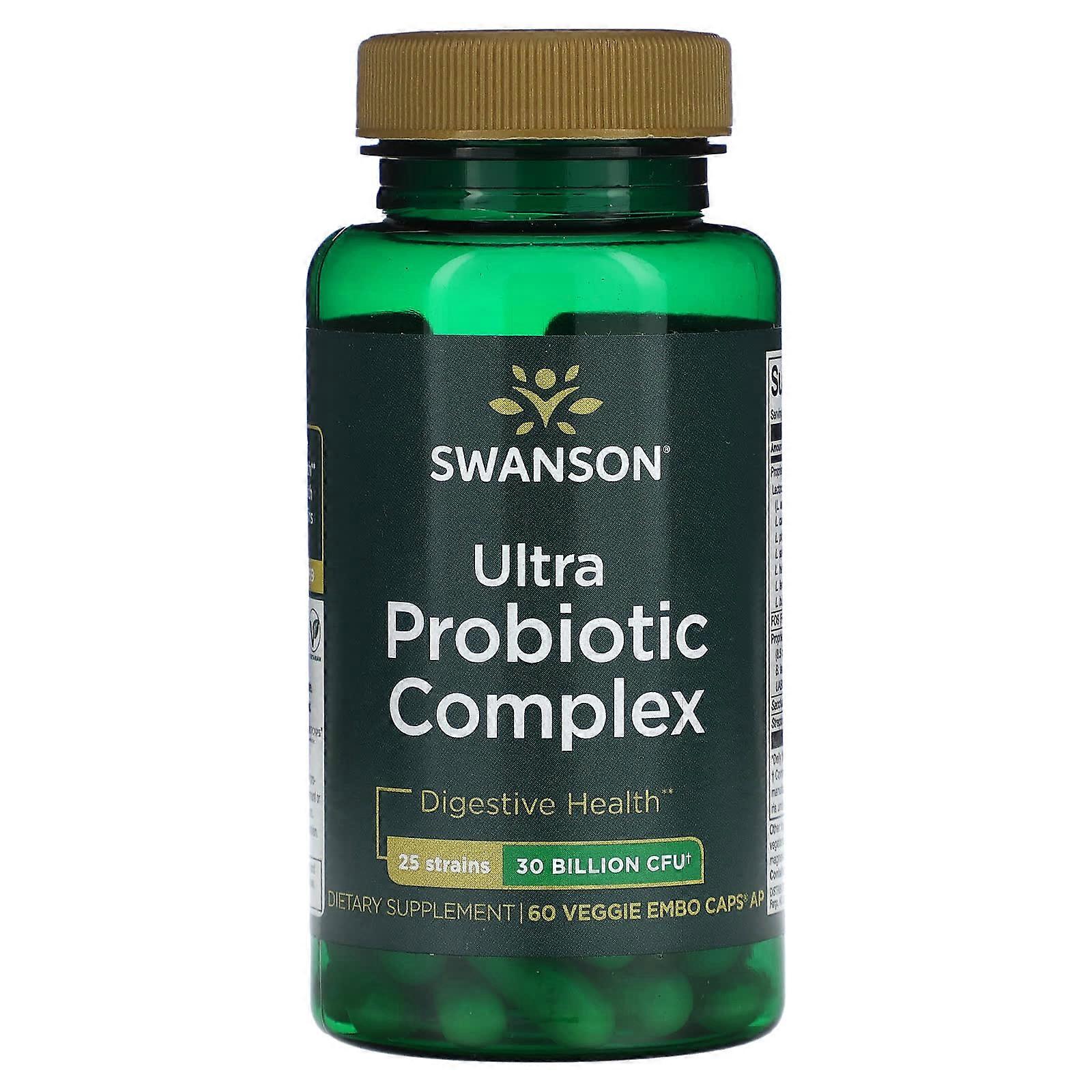 Ultra Probiotic Complex, 30 Billion CFU, 60 Veggie Embo Caps AP