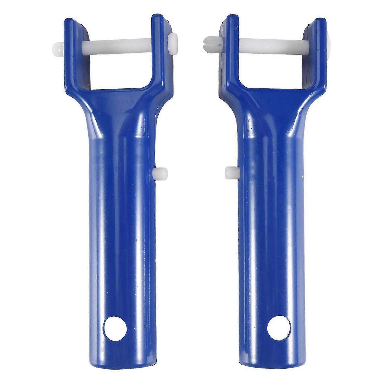 Swimming Pool Vacuum Head Handles Pool Cleaning Tool Replacement Accessories with V-Shaped Clip 2 Pack