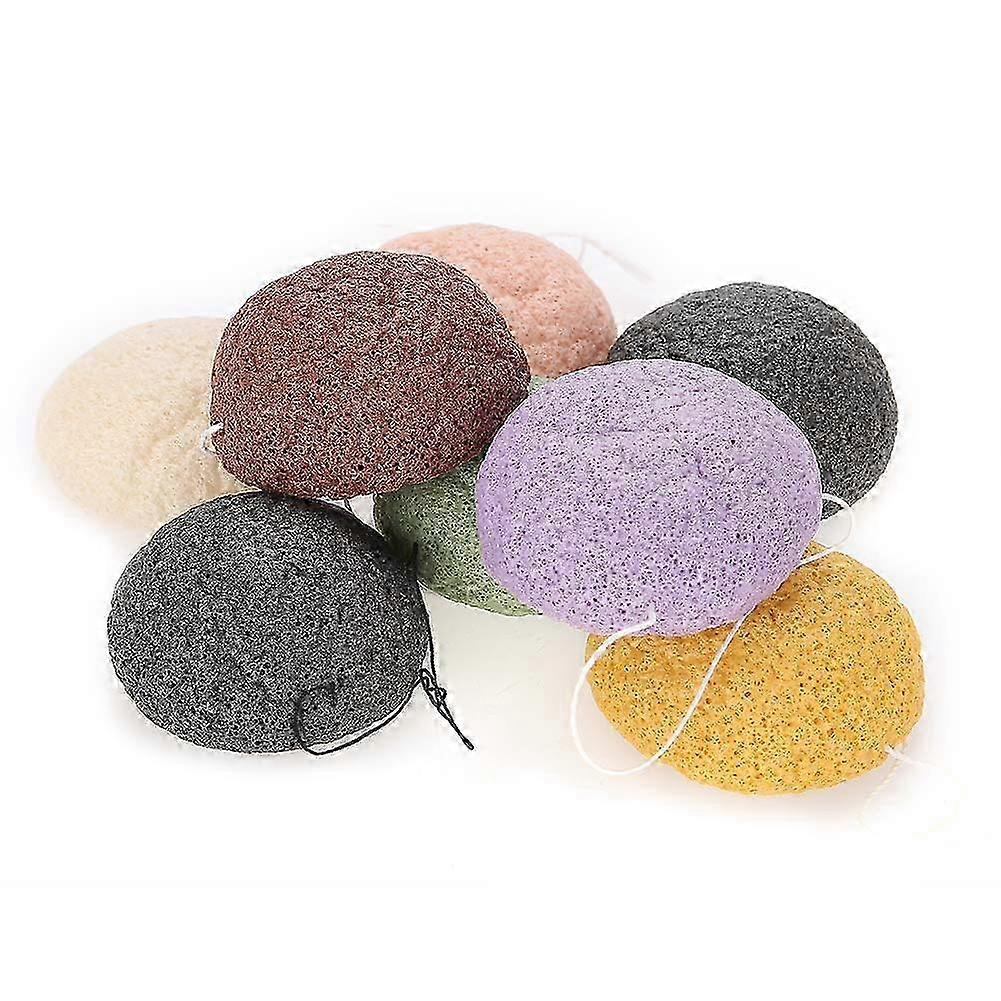 2025 Eight piece round facial cleansing sponge