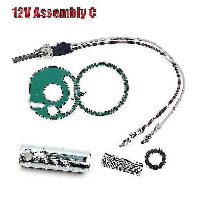 12 فولت / 24 فولت Eberspacher Hydronic D4WSC D5WSC سخان توهج التوصيل مجموعة دبوس السيراميك مع حشوات ، مصفاة ، وجع 252106011000