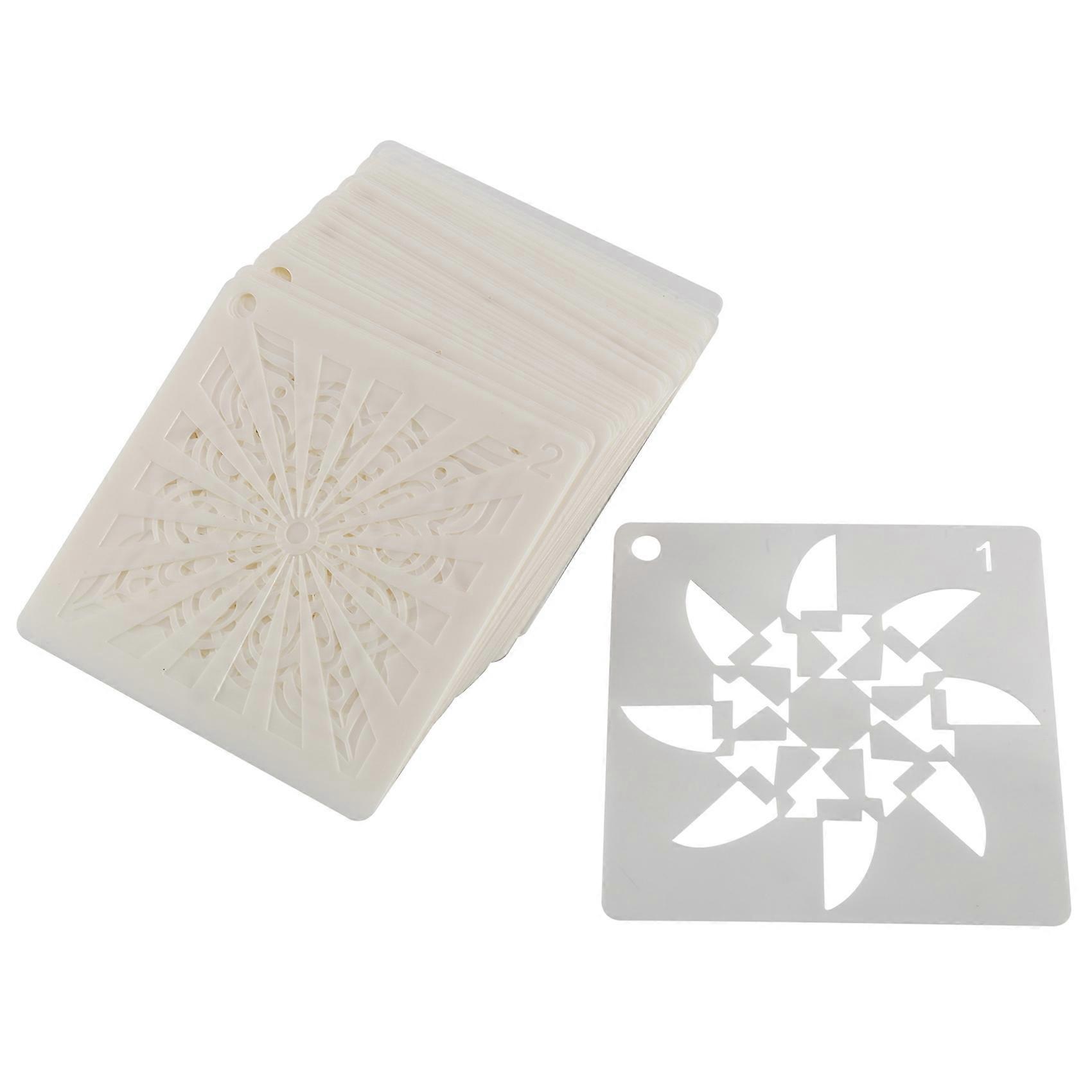 56 Pack Mandala Dot Painting Templates Stencils 9X9 cm
