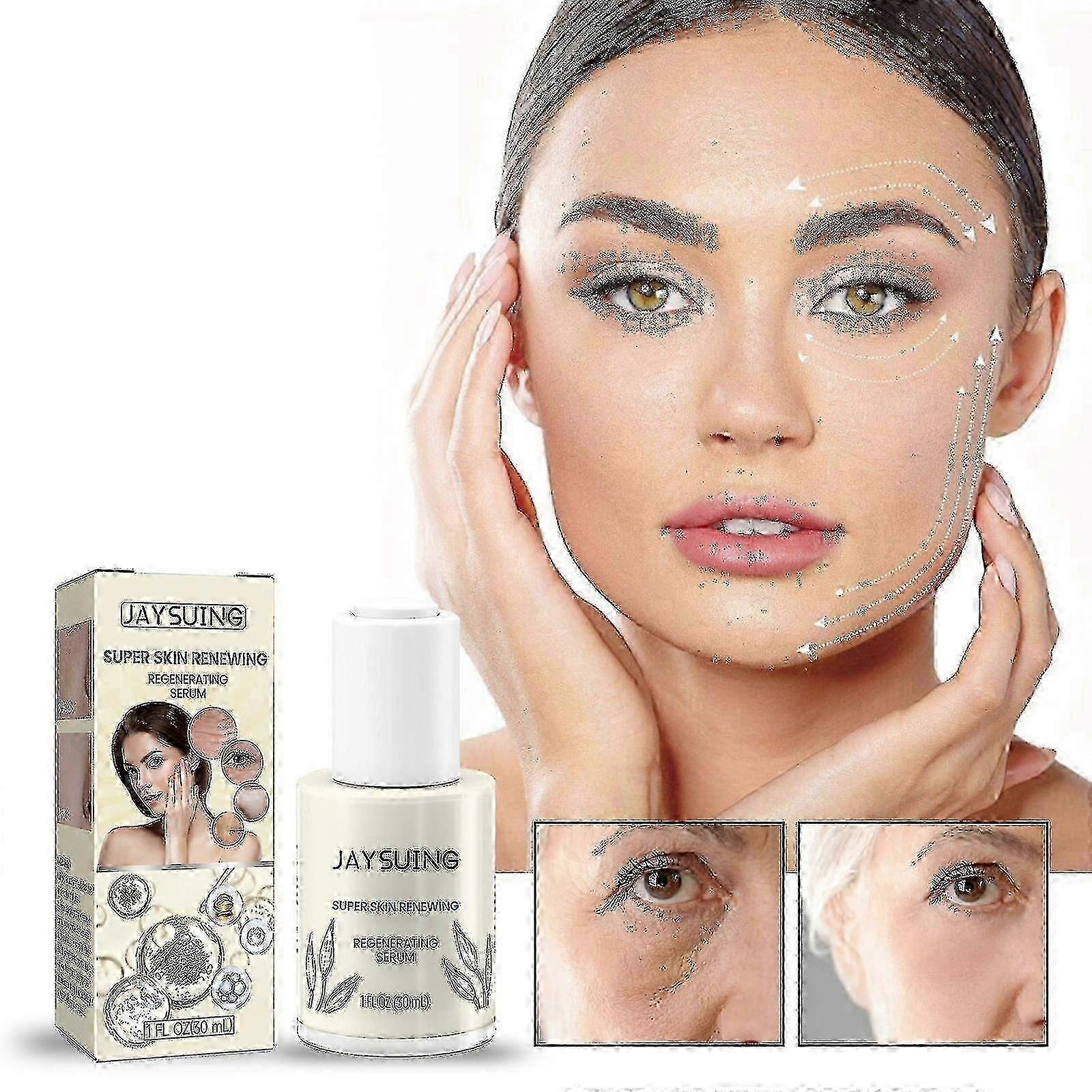 Jaysuing Anti-Aging Facial Essence يقلل من الخطوط الدقيقة ويرطب ويشد ويرد البشرة المضادة للتجاعيد Skin Care Essence BF |