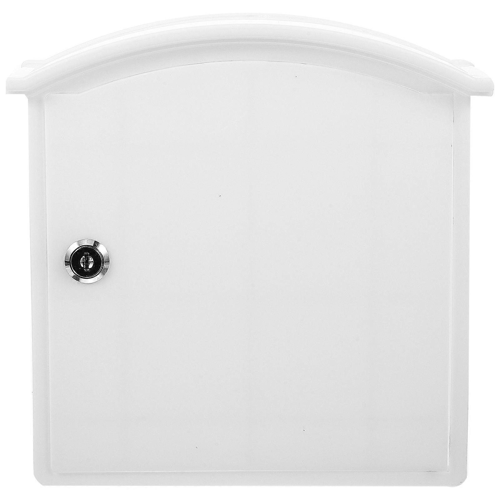 Wall Mount Milk Box with Lock Simple Style Milk Bottle Case Plastic Drop-in Case for Home