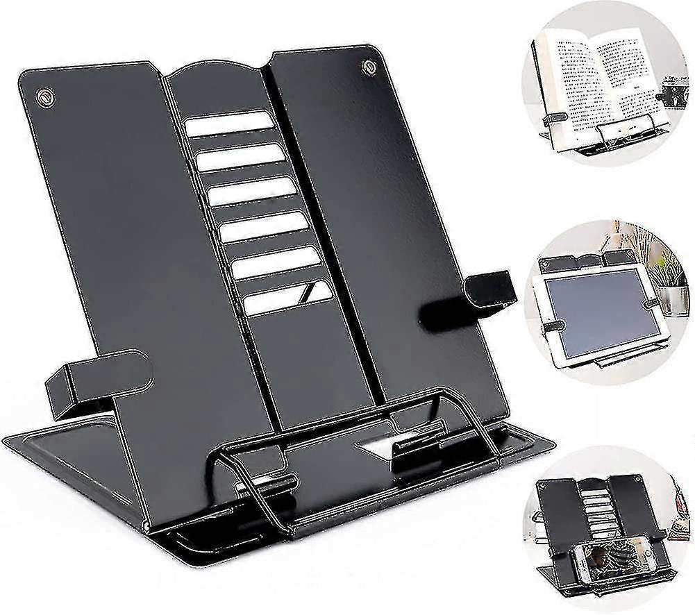 Στάση ανάγνωσης μετάλλων, στάση βιβλίων μετάλλων, bookend μαύρος, βιβλίο μαγειρικής στάβων ανάγνωσης