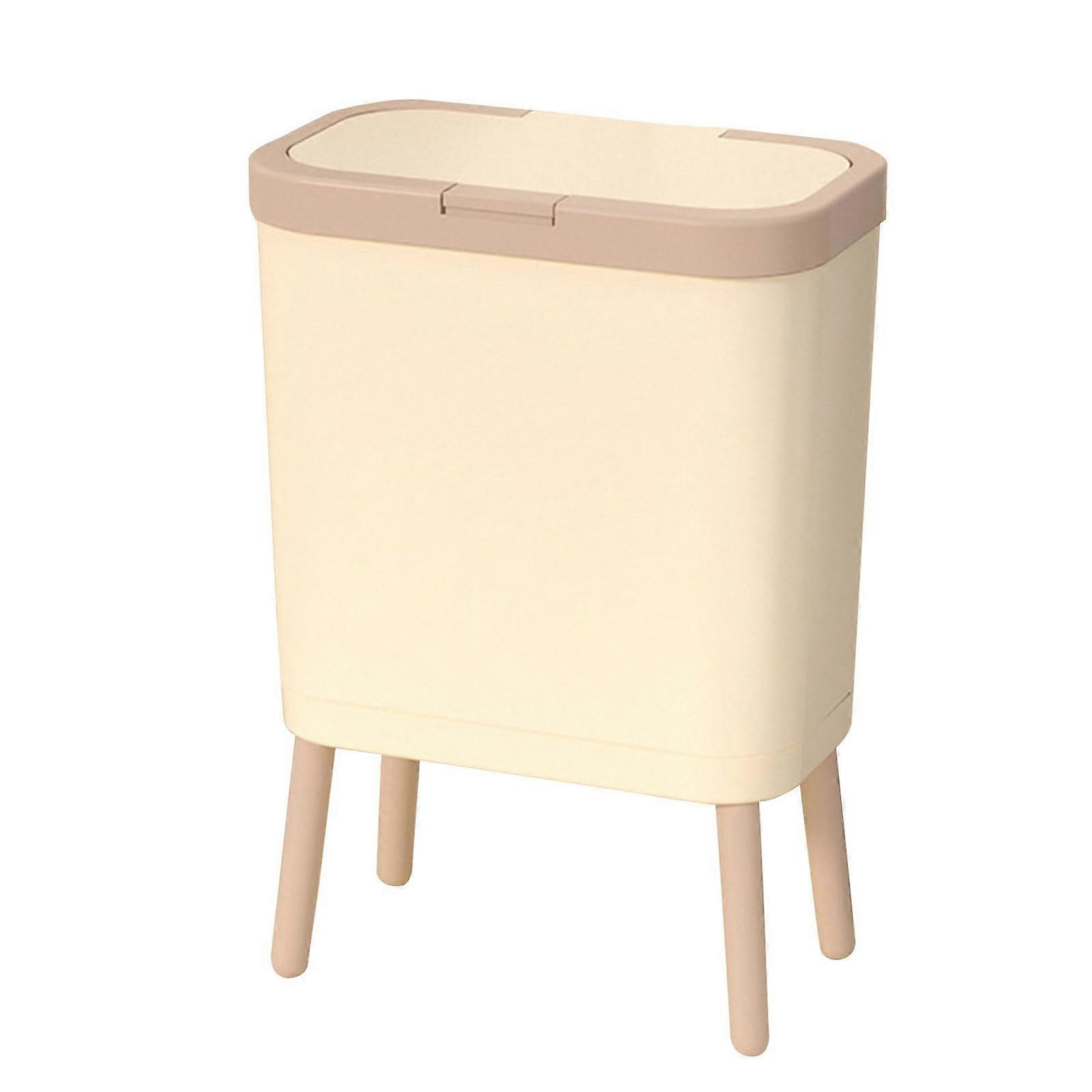 Trash Can Standing Waste Bin With PressOpen Lid For Home And Office Garbage Bin Model 5