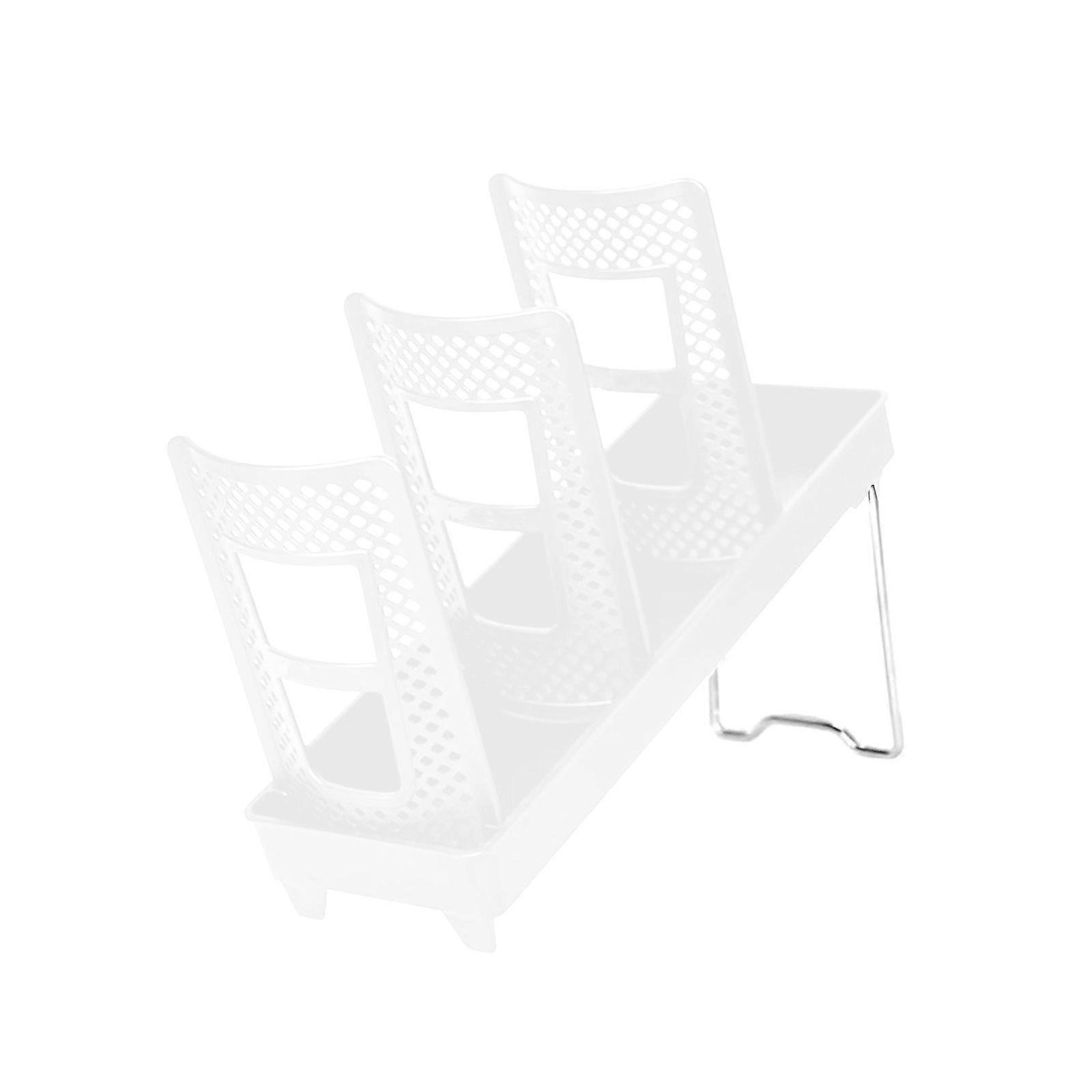 מארגני כוסות חד פעמיים פרקטיים, מחזיק כוסות ידידותי למשתמש לניצול משופר של החלל בבתי קפה ובמטבחים, לבן