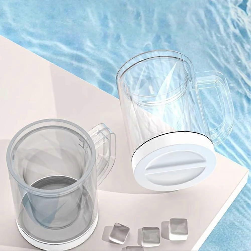 Double Layer Insulated Cold Drink Cup Large Capacity Keeps Beverages Colder Longer Suitable for Beer Iced Tea Cocktails