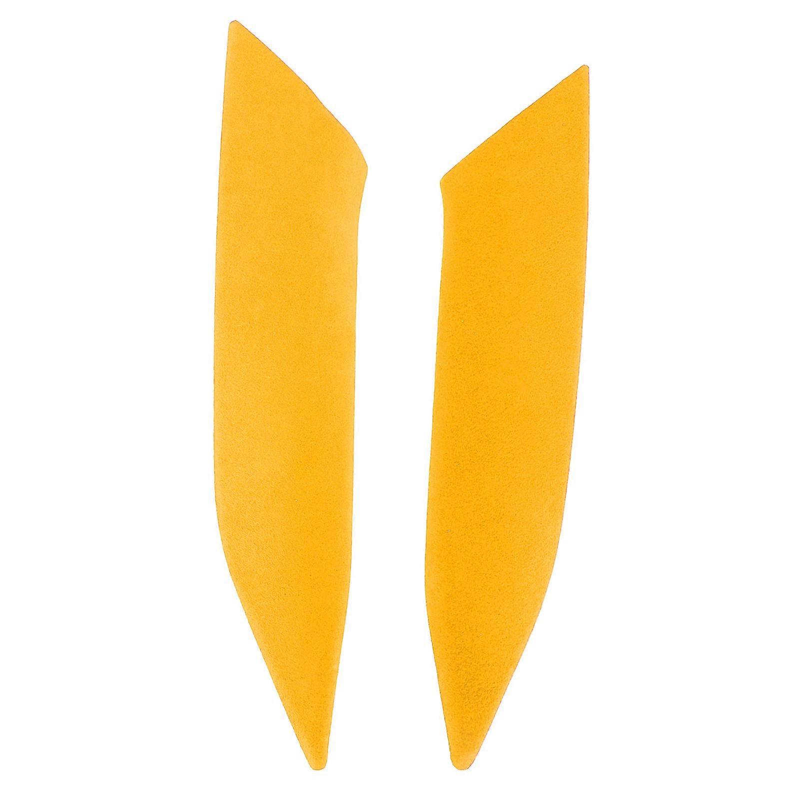 Suede shift panel cover for 3 Series G20 G28 LHD - 2pcs yellow trim