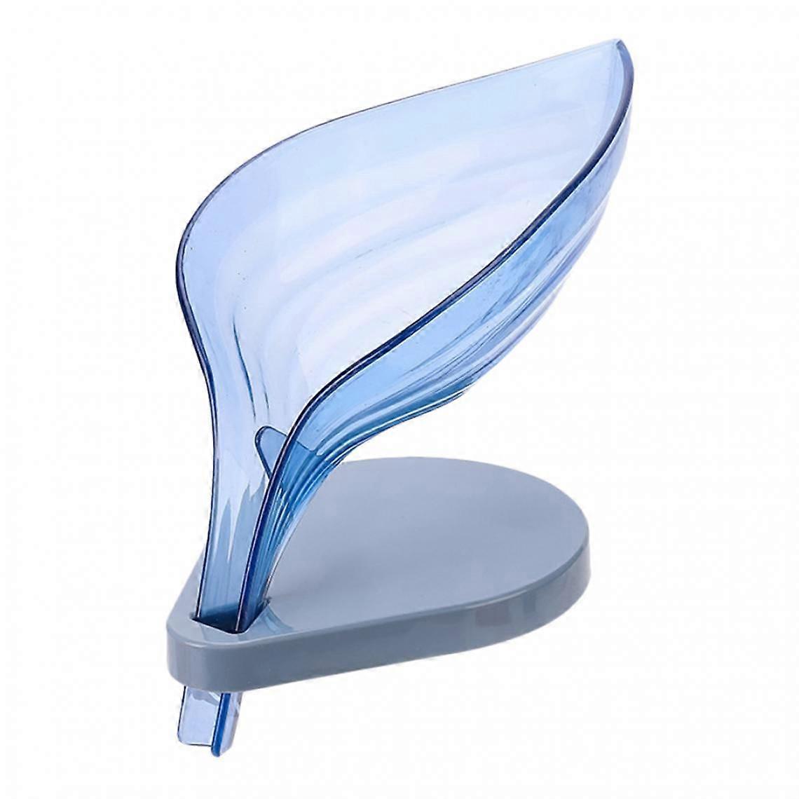 Leaf Shaped Soap Box Bathroom Storage Tray Transparent Case Kitchen Supplies Coffee