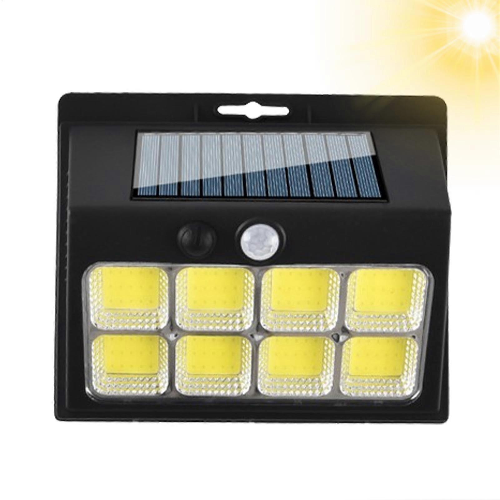 Solar Powered Outdoor Lights Motion Sensor With 3 Modes Wall Lights Pond Security Lights