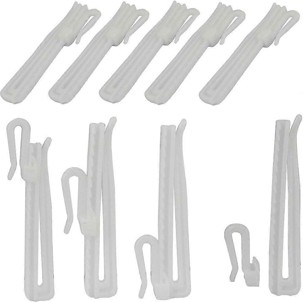 30 pcs Adjustable Curtain Hooks for Drapes Depth Pinch