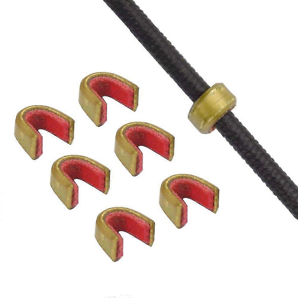 Archery Bow String Nocking Points Strings Nock Sets Brass Buckle Clip Knocks (6pcs/pack)