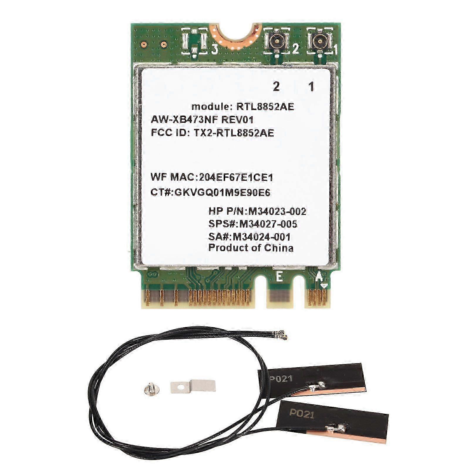 WiFi6 Wireless Card 574Mbps 2.4G 1200Mbps 5Ghz BT5.2 M.2 AC AX MU MIMO Plug and Play Wireless Network Card for Win 10Hwy