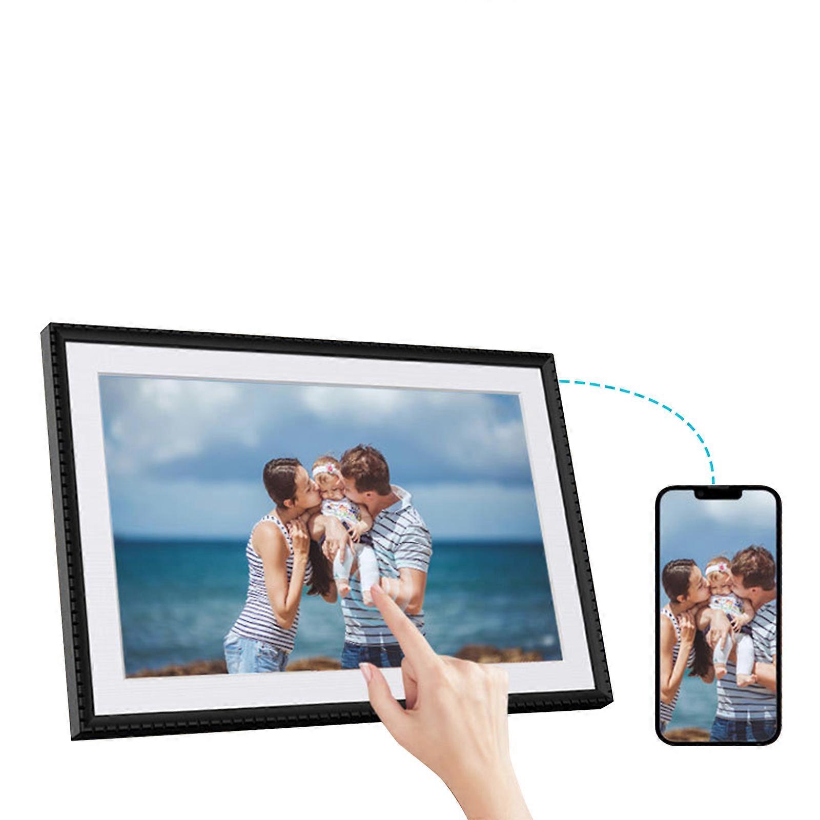 High Resolution 10.1in Digital Frame 32GB Memory Multiple Display Mode Slide Show Multicolor