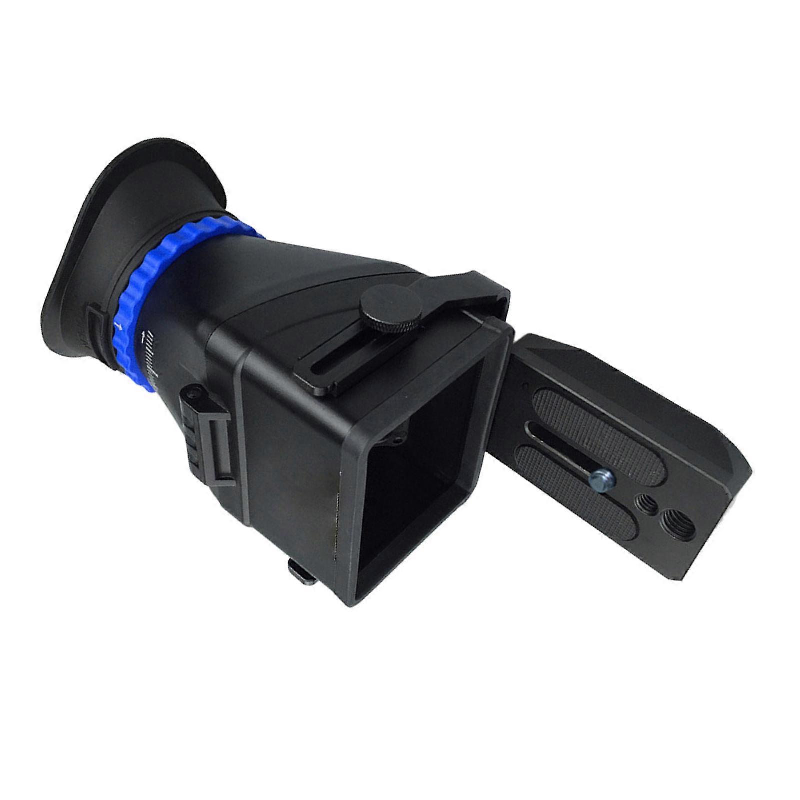 Camera LCD Viewfinder Amplifiers 3.0X Magnification Adjustable Diopter Rubber Eyepiece Viewfinder Quick Installation Multicolor
