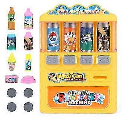 Children's beverage machine toy coin-operated vending machine fun play house