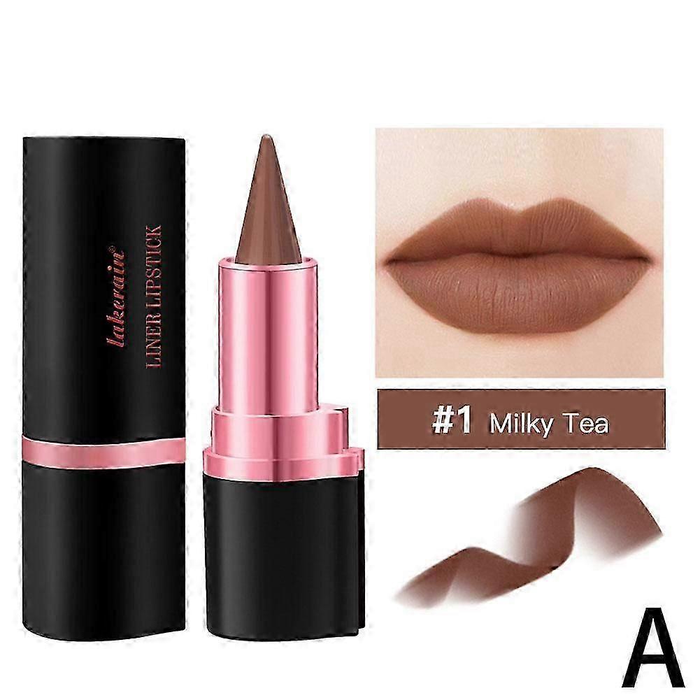 Long Lasting Hydrating Lipstick and Liner Set Full Coverage Non Fading All Day Wear Lightweight Portable for Daily Party Makeup