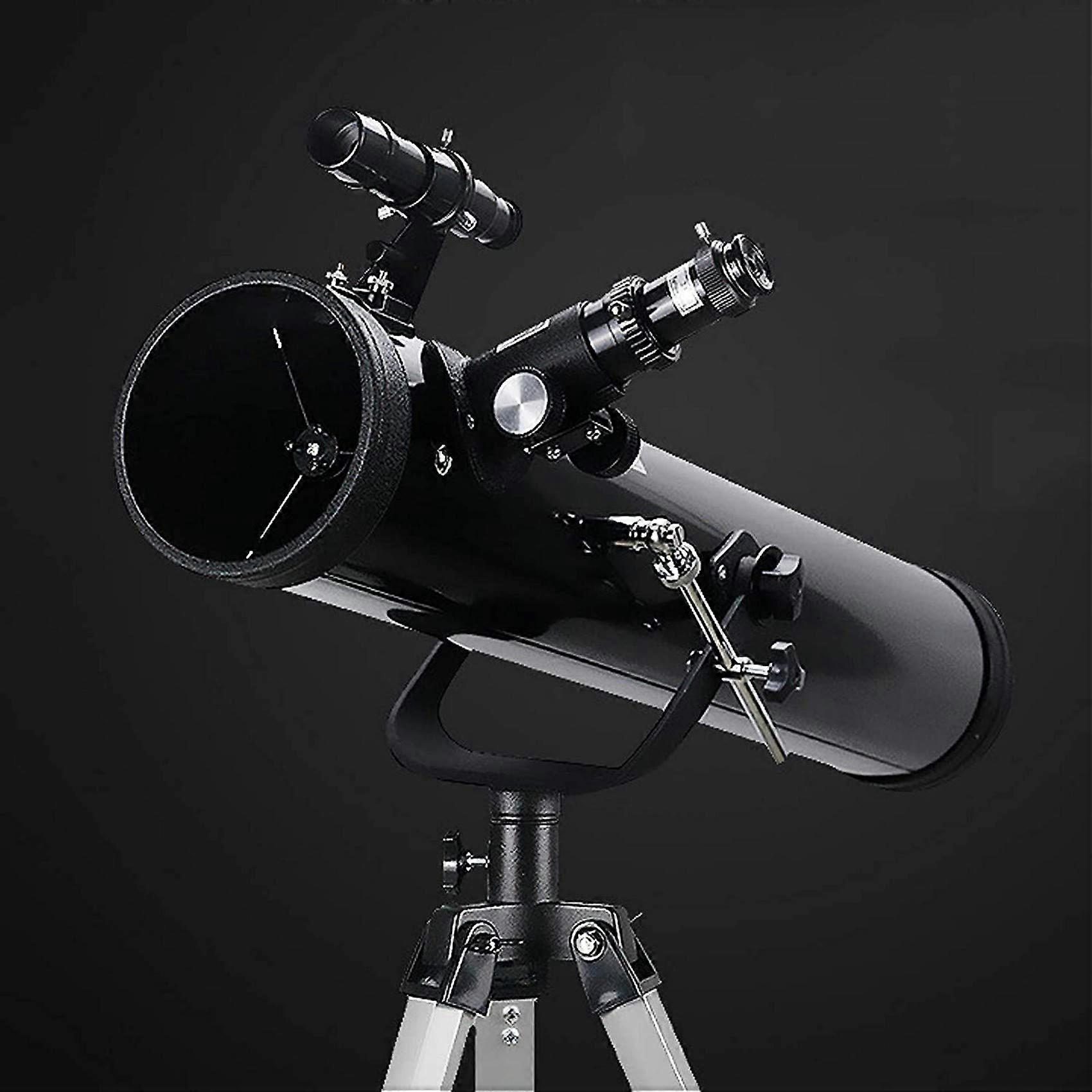 Astronomy Refractor Telescope 76mm Aperture 700mm Focal Length with Adjustable Tripod for Adults Night Sky Viewing