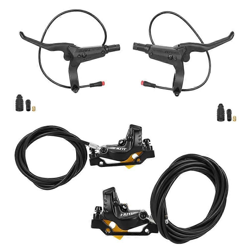 NUTT 4 Piston Oil Disc Brake Kit F160 R140 Base and Y5 Brake Set for A5-D KUGOO Zero Dualtron Kaabo Mantis