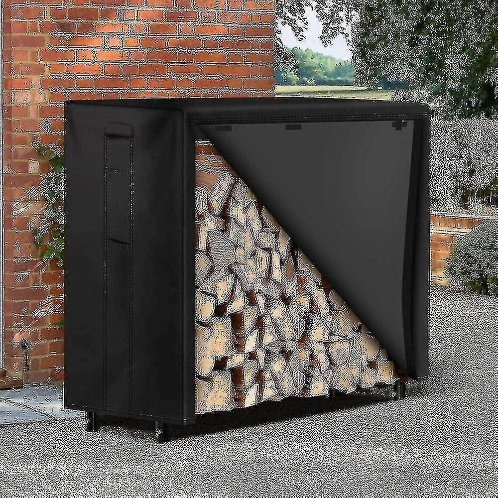 Κάλυψη ραφιών καυσόξυλων 4ft 210d κάλυμμα ραφιών από καυσόξυλα υπαίθριο ξύλινο κάλυμμα, αδιάβροχο κάλυμμα ξύλου oxford cloth αδιάβροχο κάλυμμα εξωτερικό ξύλο rack κάλυψη ξύλο Rack Co