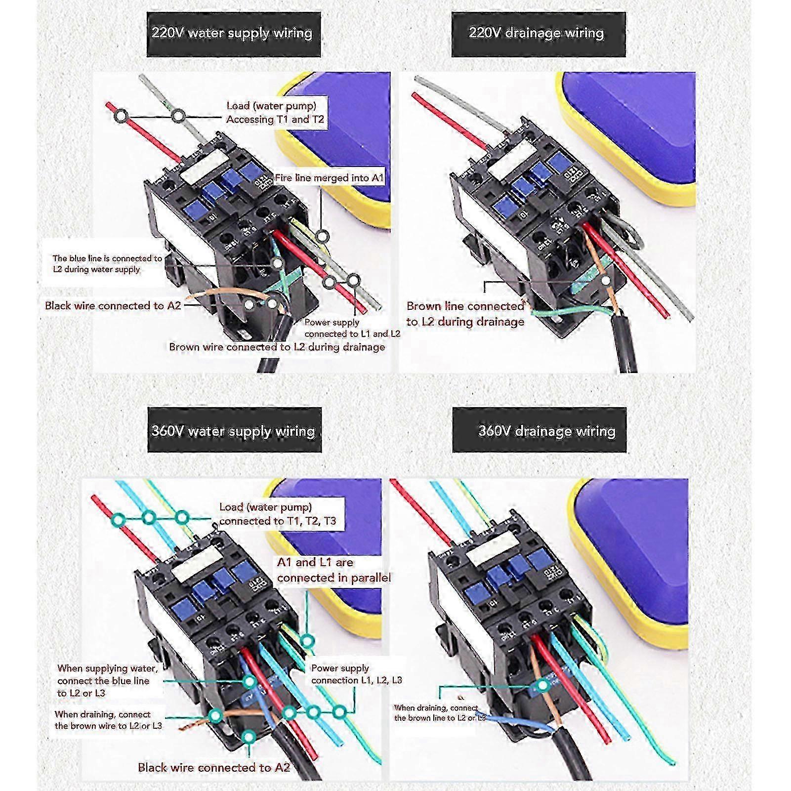 4m High Sensitivity Automatic Water Level Float Switch for Pools, Barrels & Tanks, AC110 (Europe)