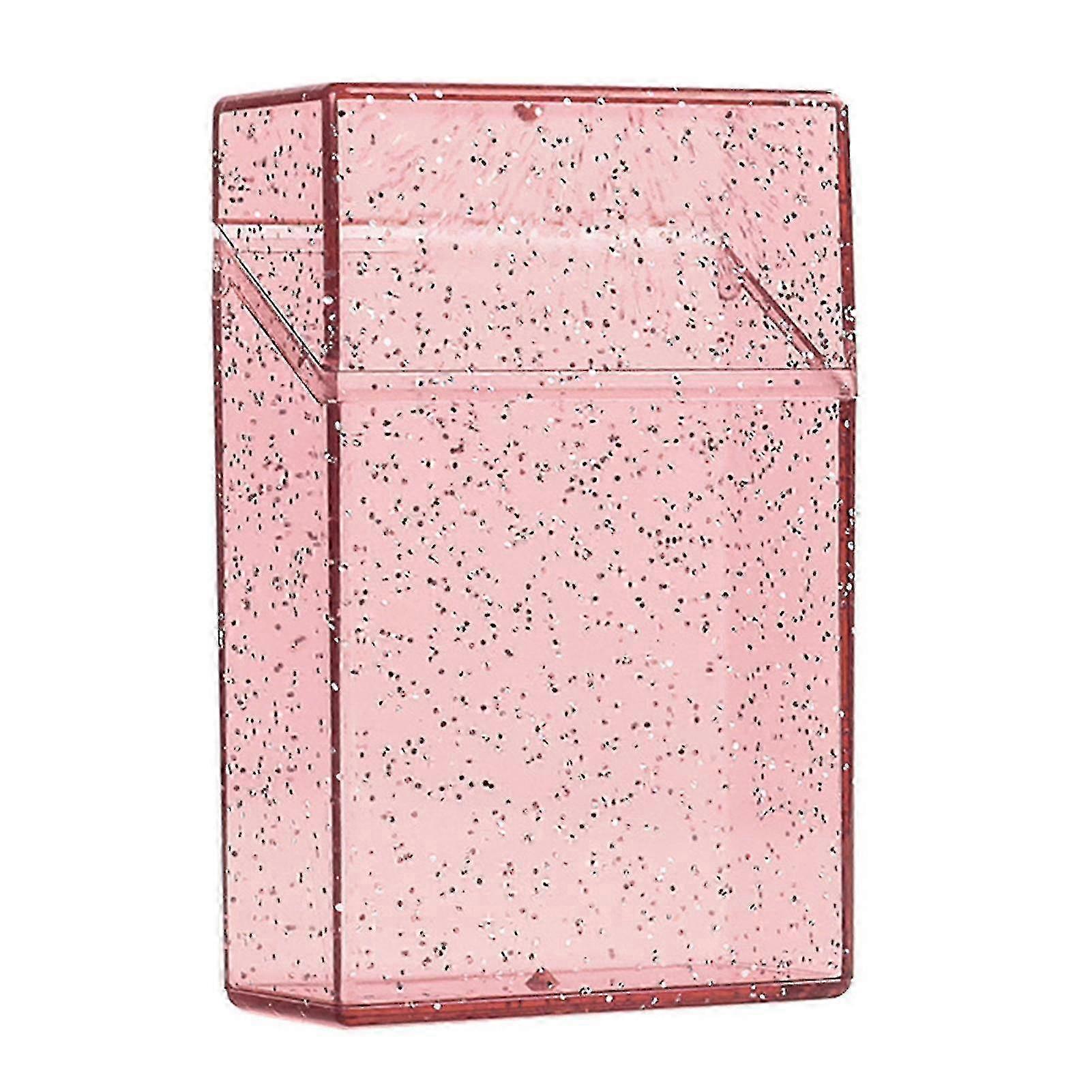 Durable plastic cigarette case for smokers with clear shining appearance