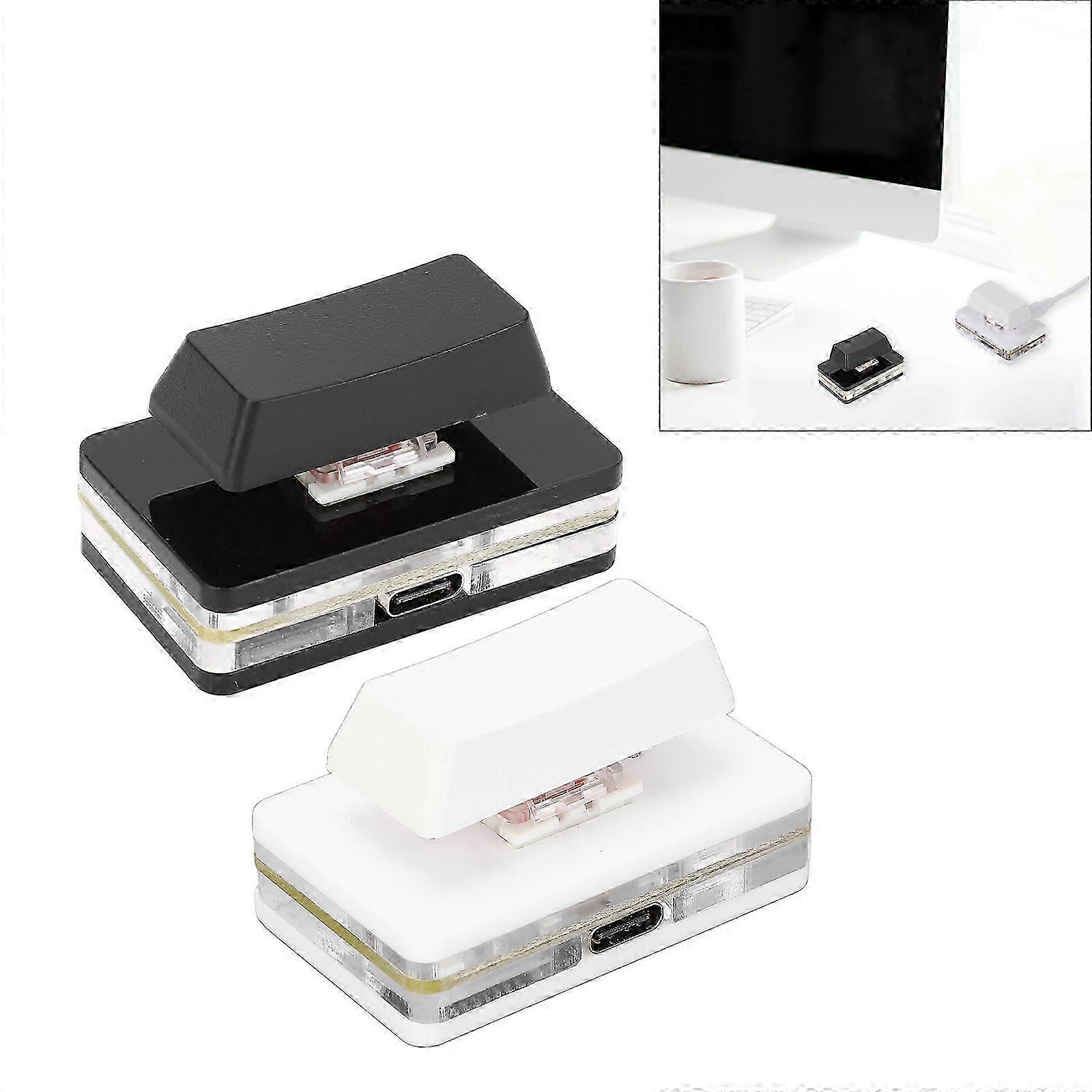 Programmable User Defined USB C Button Single Keyboard Switching Keypad Mechanical Red Switching Type C Corded Customized White