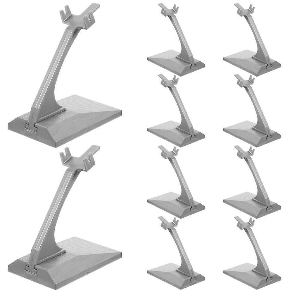Model Airplane Display Stand Plastic Holder for Showcase - 10Pcs Pack