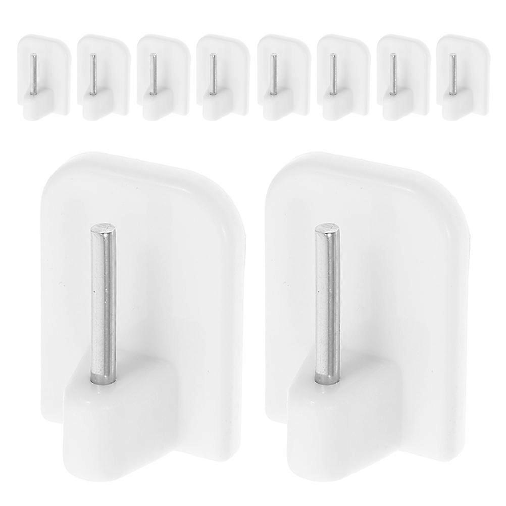 Plastic Curtain Hooks White for Bathroom Use Providing Secure Hold 30Pcs