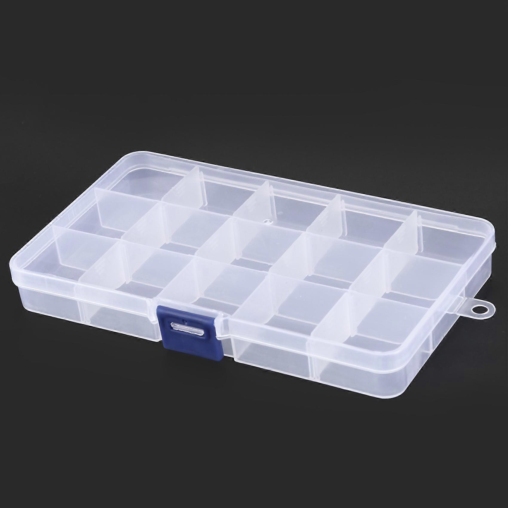 4X Electronic Components 15 Slots Detachable Plastic Cases Boxes