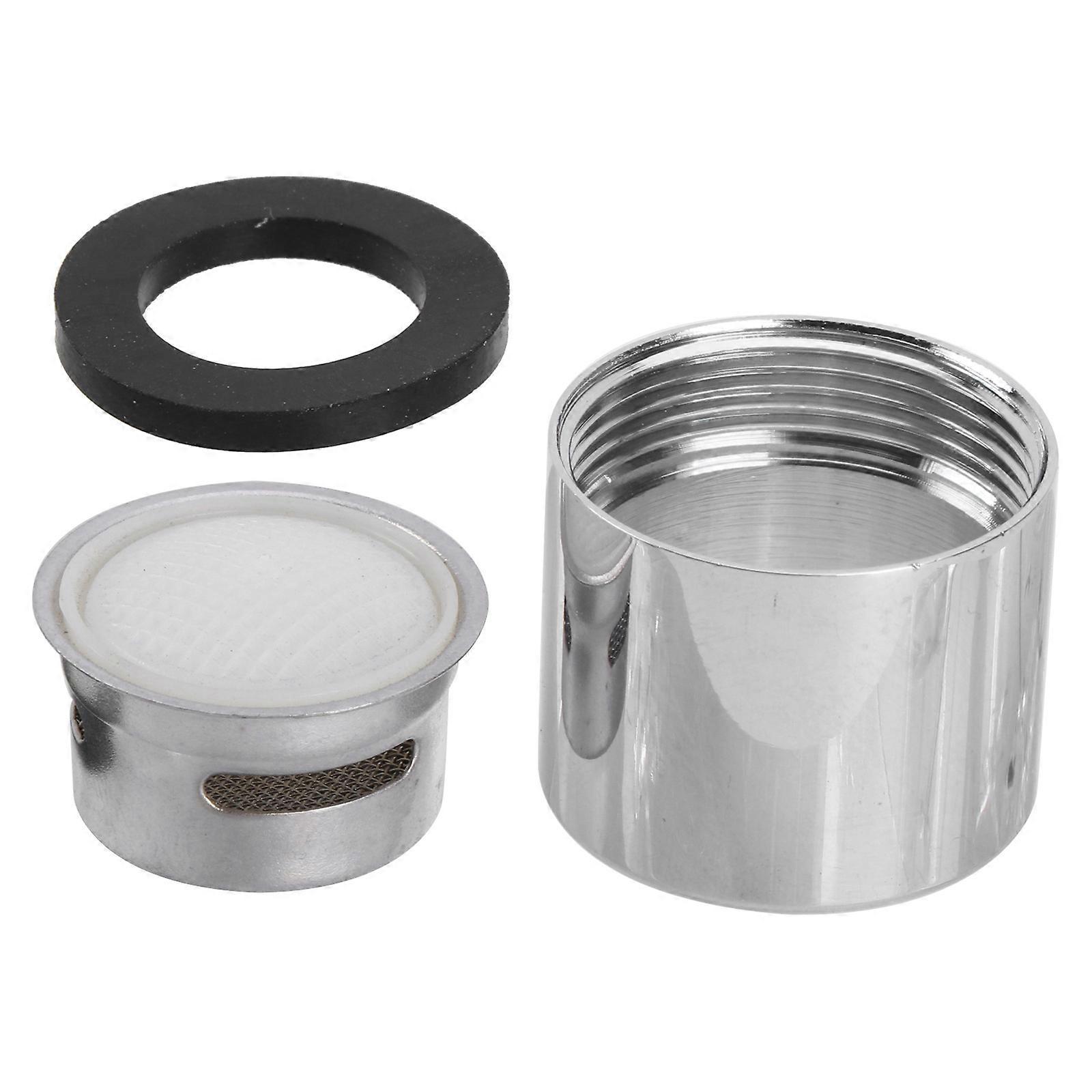 Chrome Water Bubbler Swivel Head Saving Tap Faucet Aerator Connector Diffuser Nozzle Filter Mesh Adapter 20mm  Silver