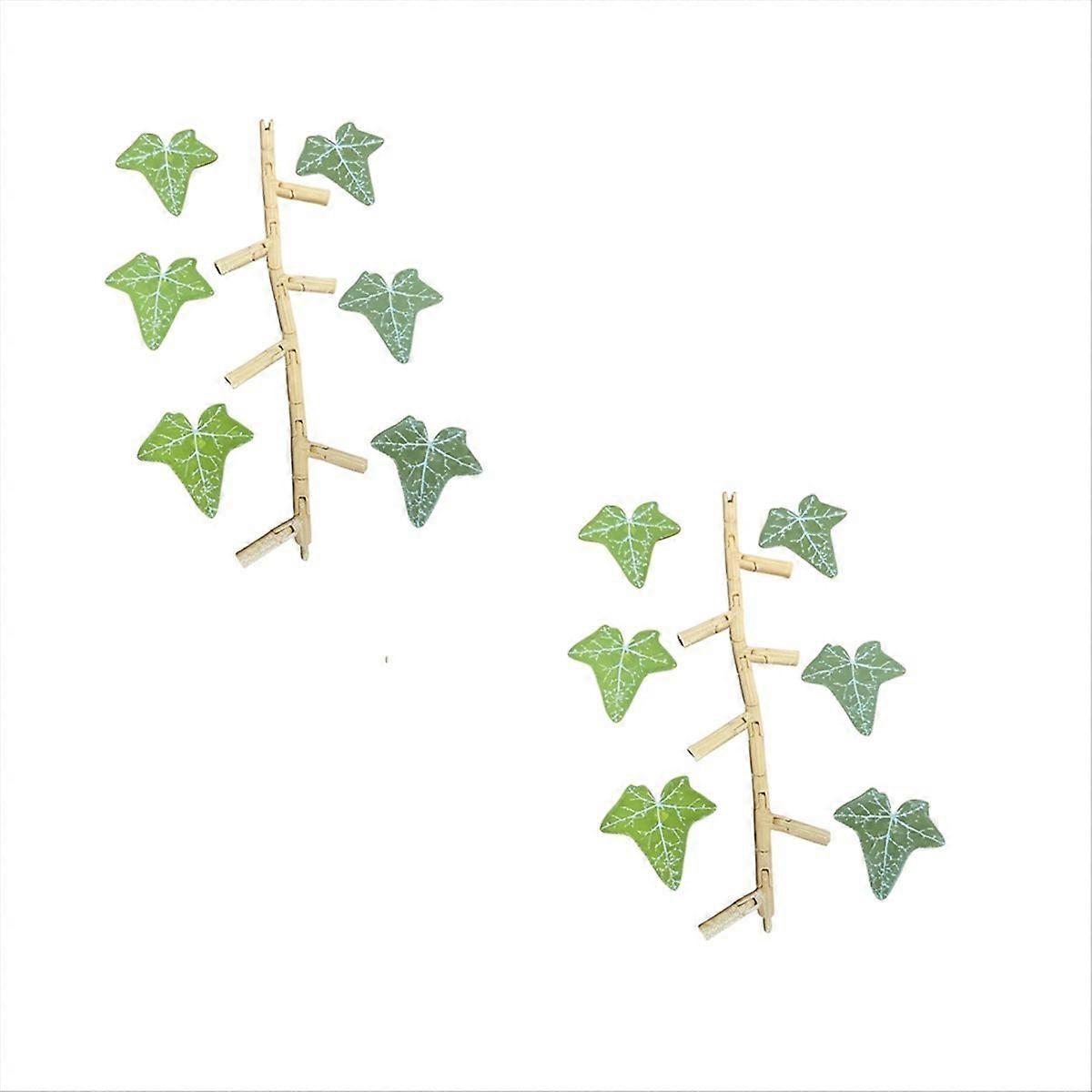 Ivy Refrigerator Tile 3D Printed Refrigerator Magnet 2pcs